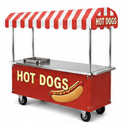 Carrito de perros calientes